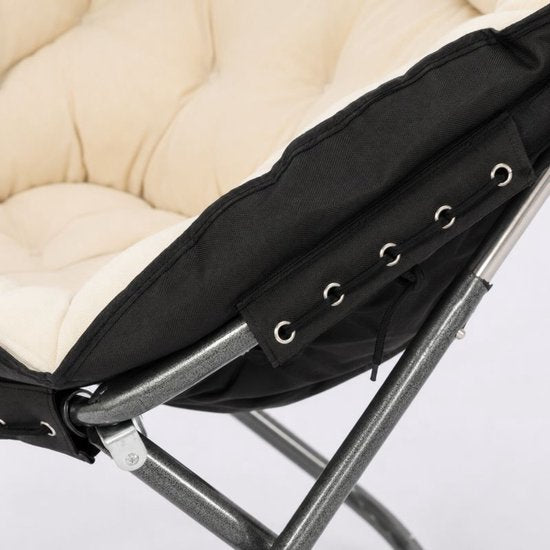 Moon Chair Opvouwbaar – Campingstoel – Loungestoel – Verstelbaar – Gevoerde Klapstoel