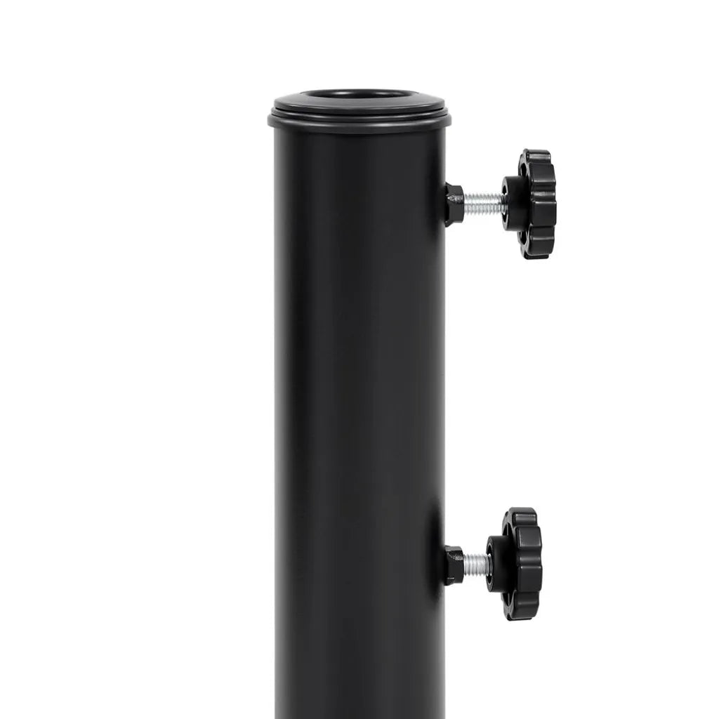Yaheetech Parasolvoet 25 kg Ø50,5 cm - Zwart - Verrijdbare Parasolstandaard met Wielen en Retro Design