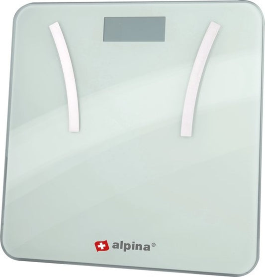 alpina Smart Home - Slimme Personenweegschaal - met Lichaamsanalyse - o.a. Gewicht, Vetpercentage en Spiermassa - met App - tot 8 Gebruikers
