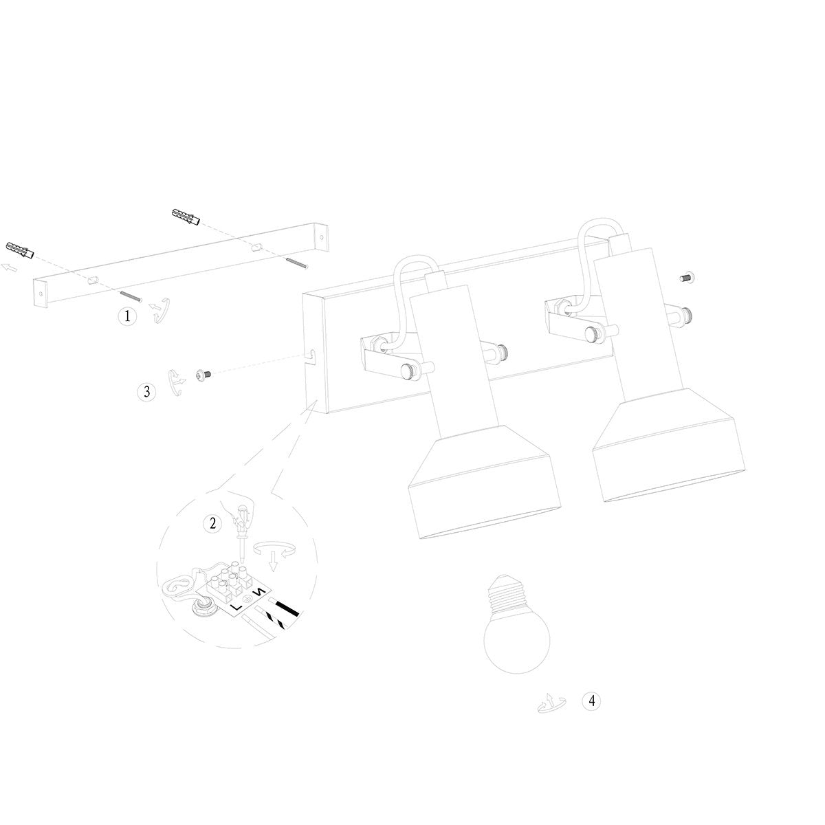 Anne Lighting spots Bundel - zwart - metaal - 3336ZW