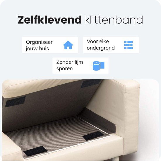 Luft Klittenband Naaibaar - 10 stuks - 5x10cm - Velcro - Klittenband - Tape
