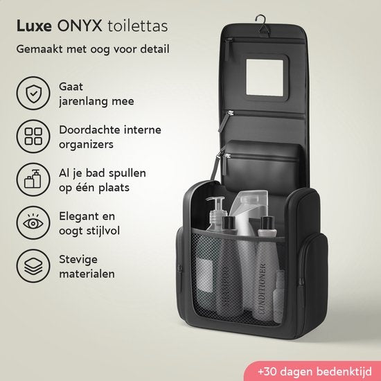 ONYX® Toilettas Zwart L