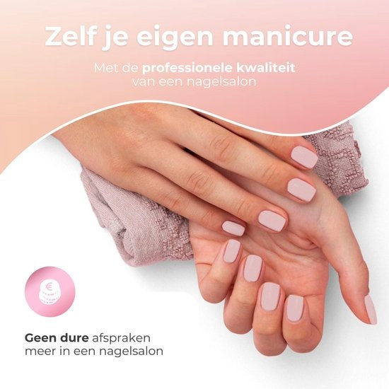 Moods Gellac 6-delige Set - Transparante Gel Nagellak - 8ML - Pink Jelly Nude Edition - Gellac - Nagels - Gellak Starterspakket - Nude Kleuren