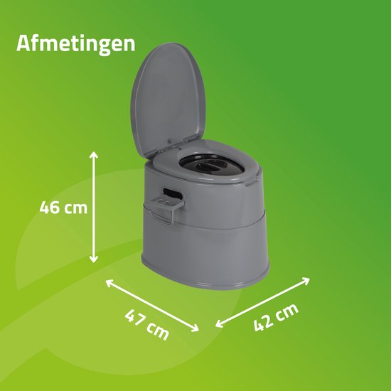 Bo-Camp - Draagbaar toilet deelbaar - 7 Liter - Compact