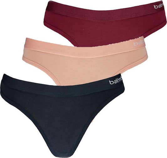 Bamboe String Dames 3-pack - Maat XL