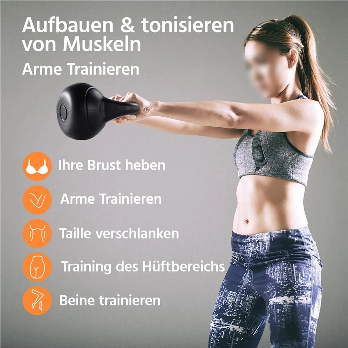 Yaheetech Kettlebell 6 kg – Zwart – 22,5 × 19,5 × 26 cm