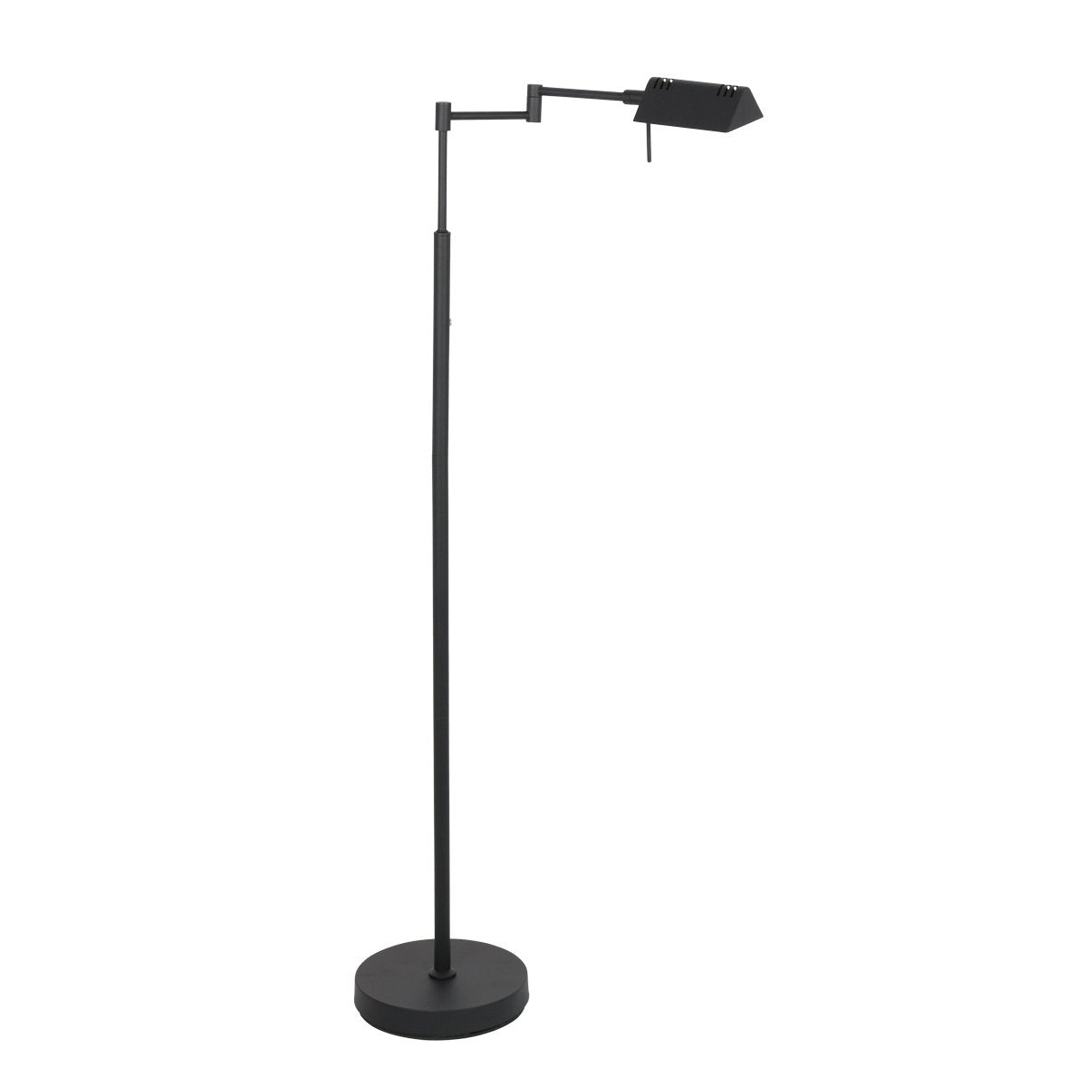 Mexlite - vloerlamp - GlowGo - zwart - metaal - leeslamp - LED - 4603ZW
