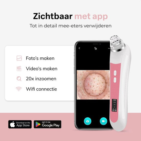 Vimora Mee-eters Verwijderaar – Gezichtsreiniger – Blackhead Remover – Puistjes & Acne – Mannen & Vrouwen