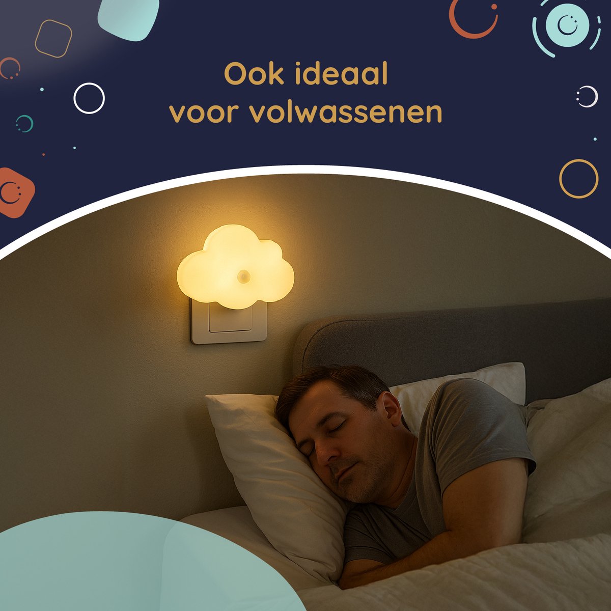 Numsy Lumo Babykamer Nachtlampje - Bewegingssensor - 4 Helderheidsstanden