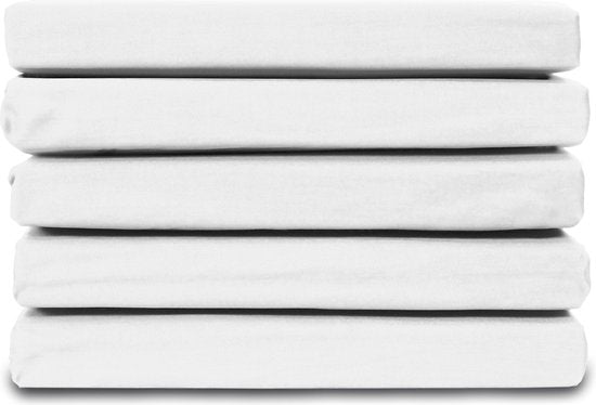 Ten Cate Hoeslaken - Hoeslaken 180 x 200 - Hoeslakens - Katoenen Hoeslaken 180x200 - Geschikt voor boxspring en matras - Hoekhoogte 25cm - Elastiek Rondom - Wit
