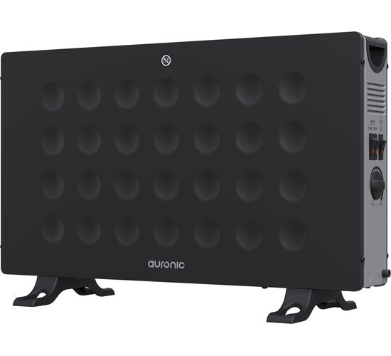 Auronic Convectorkachel - 2000W - Ingebouwde Ventilator - Elektrische Kachel - Met Thermostaat - Heater - Zwart