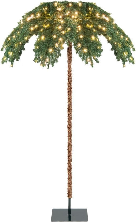 Coast Kerstboom Kerstpalm MET 250 Warme Witte LED -lichten - 813 takken - 180 cm