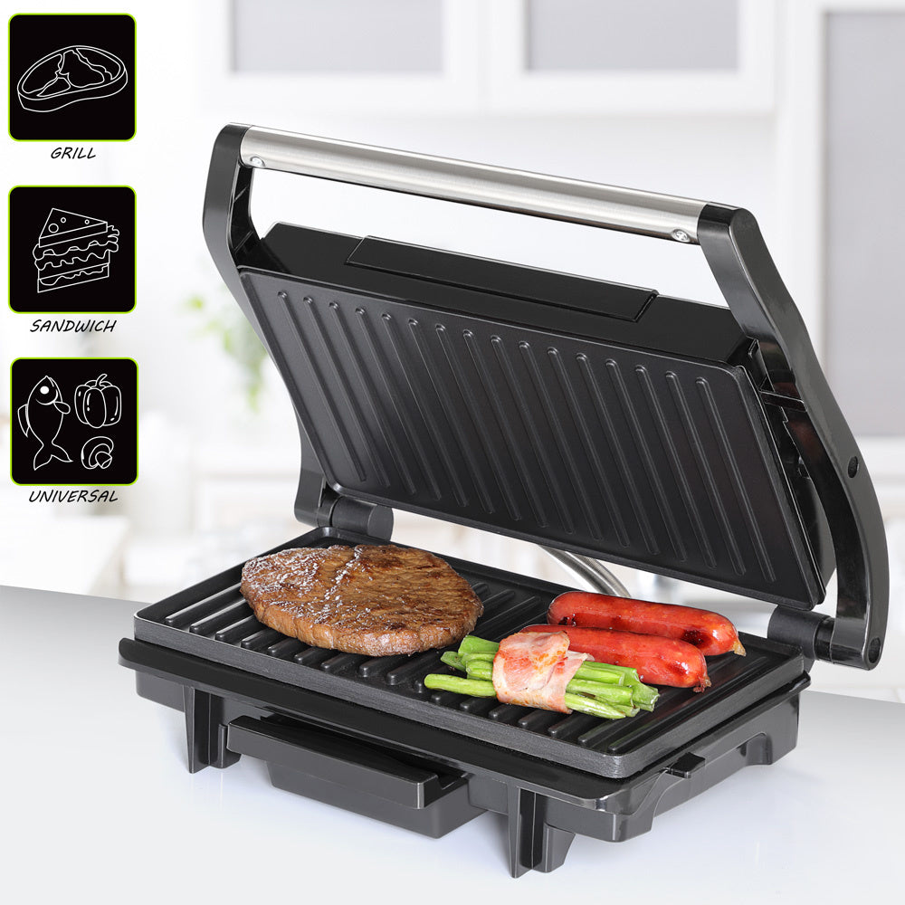 Monzana Contactgrill zwart 1500W