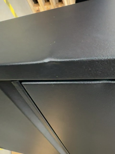 Locking 5 Lades Metaal Shoe Cabinet Zwart