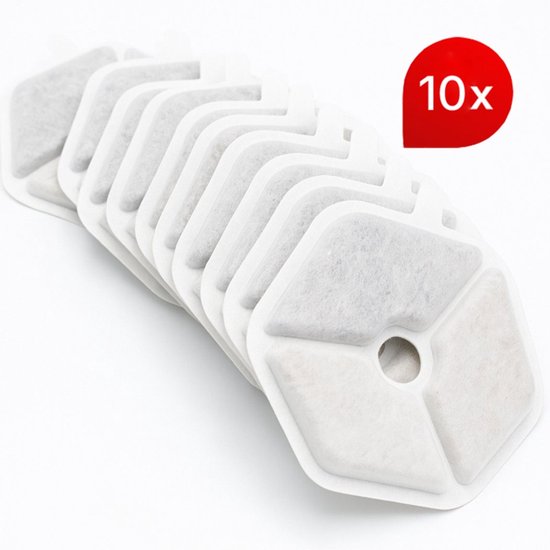 Vivex® Draadloze Drinkfontein Filters - Kattenfontein Filters - Premium Kwaliteit - 10 Stuks
