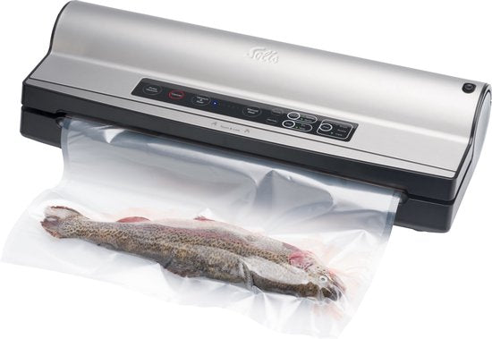 Solis Vac Prestige Maxi 5706 Vacumeermachine - Vacuüm Sealer Inclusief Vacuumzakken en Folie - Vacuümmachine met Marineerfunctie en Slangaansluiting - Extra groot