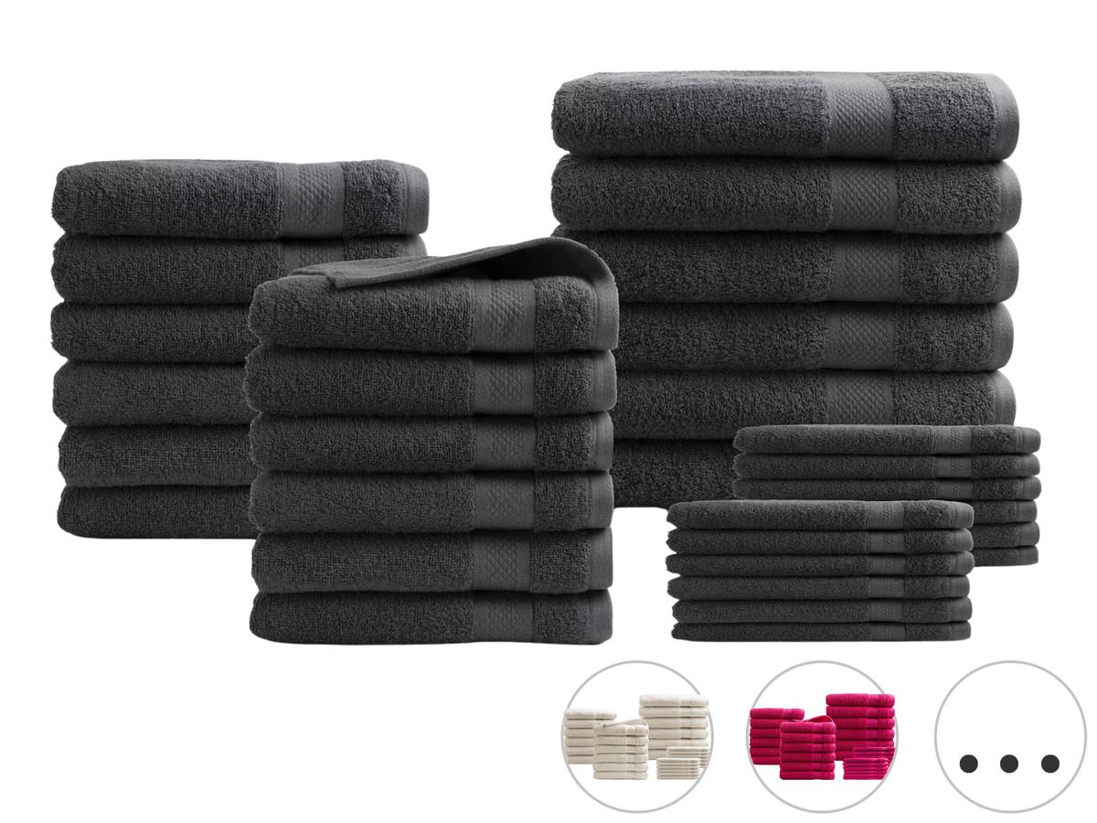 DoubleDry Badtextiel Set Hotel Collectie - 30-delig - 500 g/m² - Bordeaux