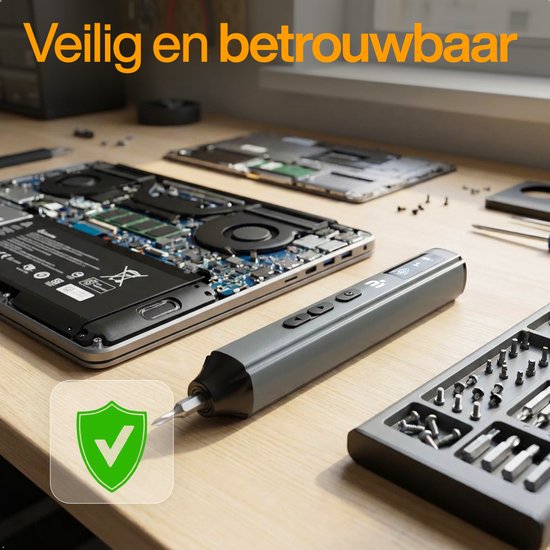 MATTI® - Elektrische Schroevendraaier - Schroevendraaierset Precisie - 60 Bits - Oplaadbaar - 5 Standen - Schroevendraaier
