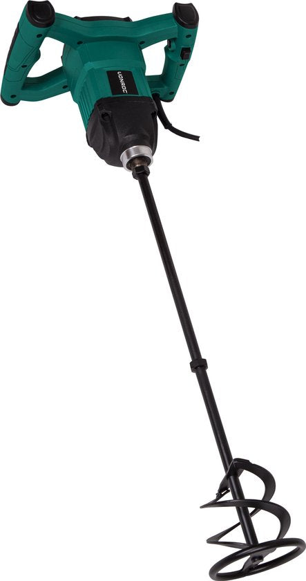 VONROC Verf / cementmenger – 1200W – Soft start – 3m rubberen kabel – Incl. roerstaaf 120x600MM