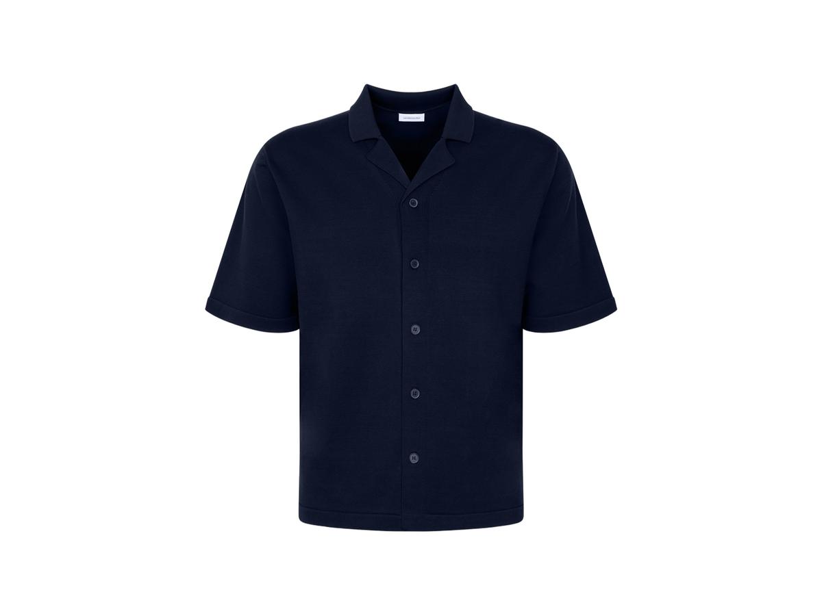 Seidensticker Knitted Hemd - Deep Navy - maat M