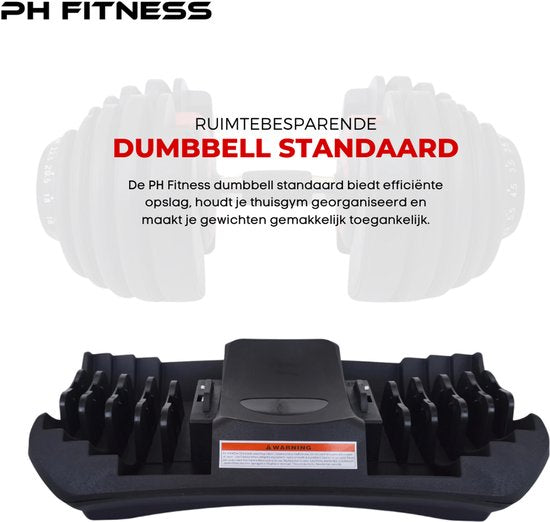 DH FitLife 2026 verstelbare dumbbell set - 2,5 tot 25 kg - 18 gewichtsstanden