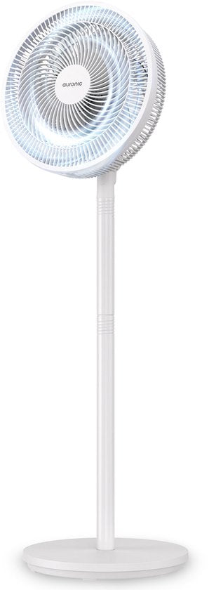 Auronic Staande Ventilator - 3 Snelheden - 85° Oscillatie - Verstelbaar 70-116 cm - Wit