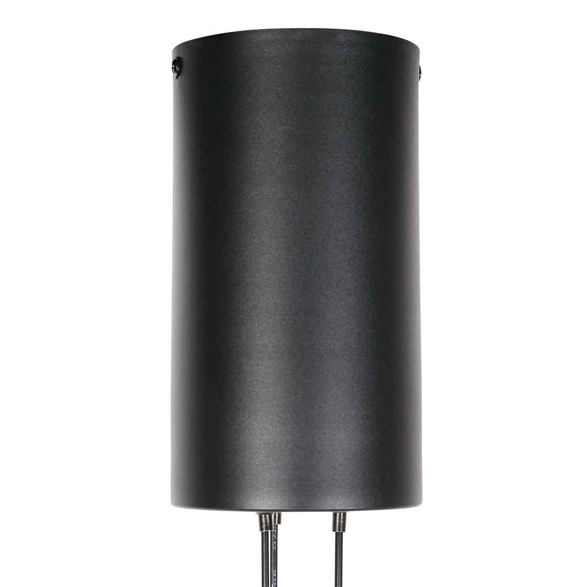 8-lichts zwarte ronde hanglamp Marcadore ø60 cm - Draaibaar, in hoogte verstelbaar, kunststof/metaal - Steinhauer