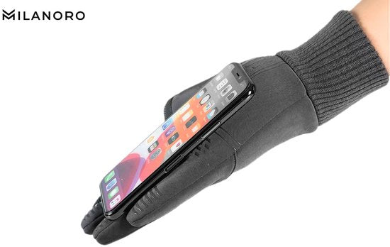 Milanoro - Water- en winddichte handschoenen - Zwart - L