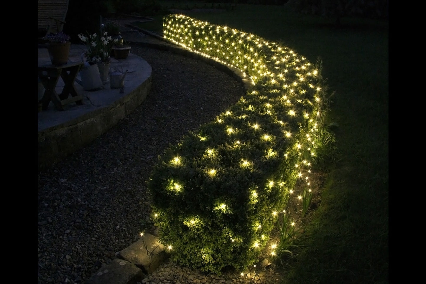 Monzana Lichtgordijn - 200x150cm 160 Leds - Binnen & Buiten Warm Wit