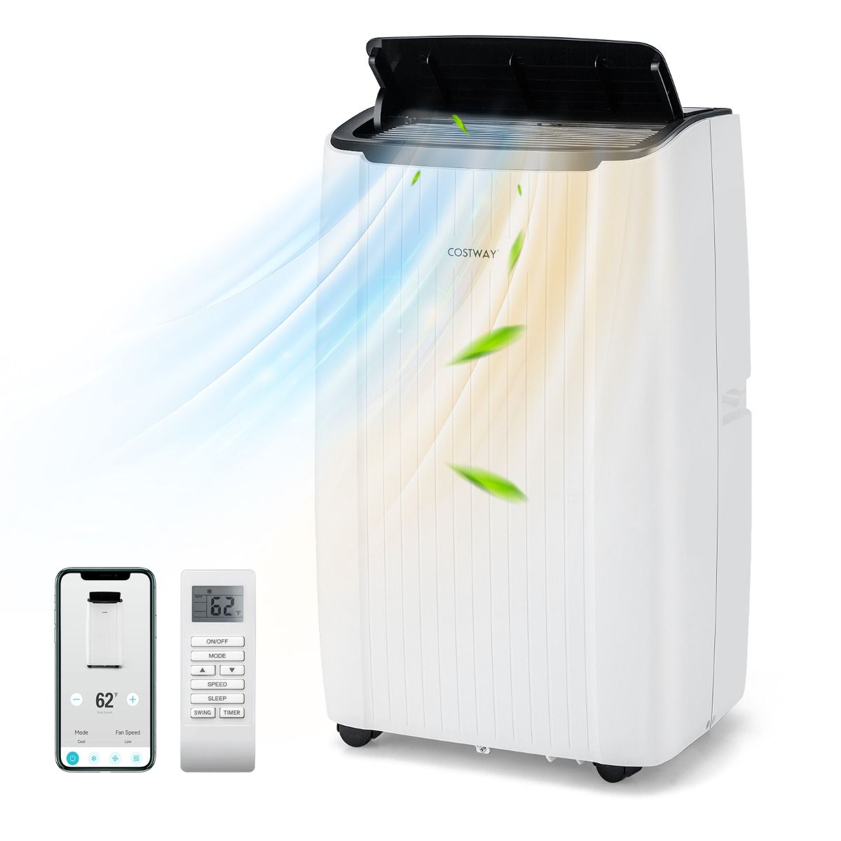 Coast Airconditioning 4-in-1 - 12000 BTU - 41 x 31 x 71 cm - Wit