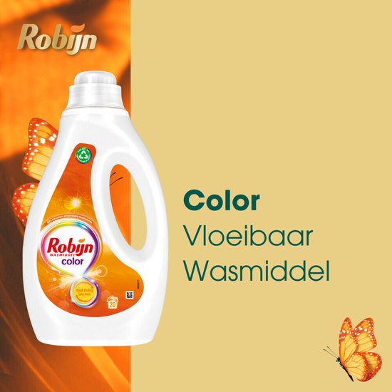 Robijn Vloeibaar Wasmiddel - Color - met 90% biologisch afbreekbare ingrediënten - 20 wasbeurten