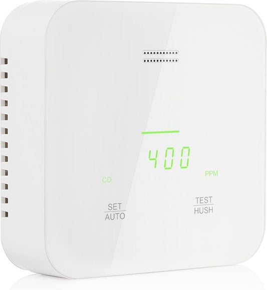 Smartwares FGA-13900 - Luchtkwaliteitsmeter Kooldioxide - CO2 alarm - 85 dB - 3 Sensoren - Gesproken melding