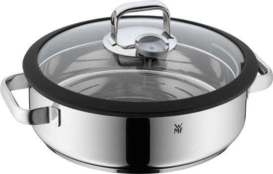 WMF Vitalis - Stoom- en Braadpan - Ø 28 cm - RVS - Met Deksel - Geschikt voor Inductie