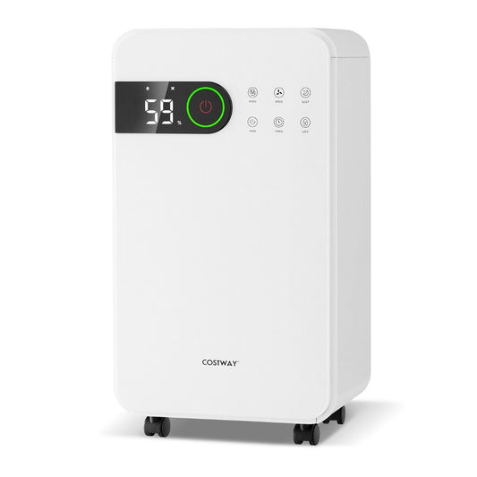 Coast Luchtontvochtiger - 2,3 liter waterreservoir - Slaapmodus - 24-uurs timer - Wit
