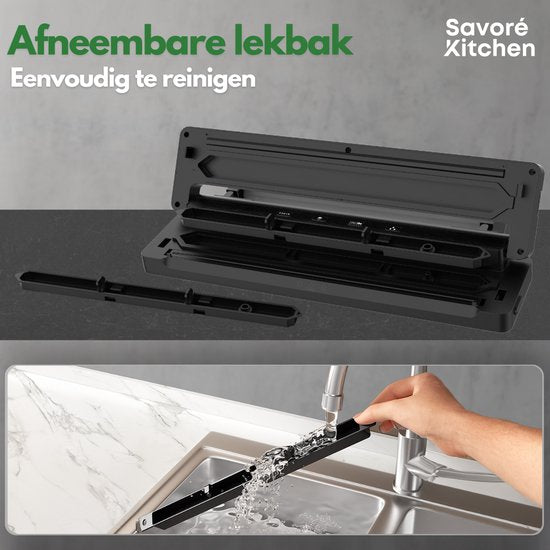 Savoré Kitchen ProSeal Vacumeermachine met Snijder en Rolhouder
