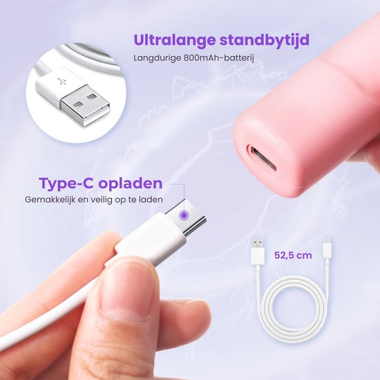 Rubye® – Elektrische Diamant Schilder Pen – Met Vacuümtechniek – Oplaadbaar via USB-C – Comfortabel in Gebruik – Voor Ronde en Vierkante Steentjes – Roze
