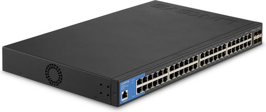 Linksys LGS352C - Netwerkswitch - Beheerd - 48 Poorten - 10G SFP+ Poorten - Zwart