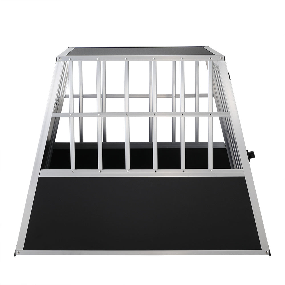 Cadoca Honden Transportbox L – Aluminium – 90x66x72cm Afsluitbaar