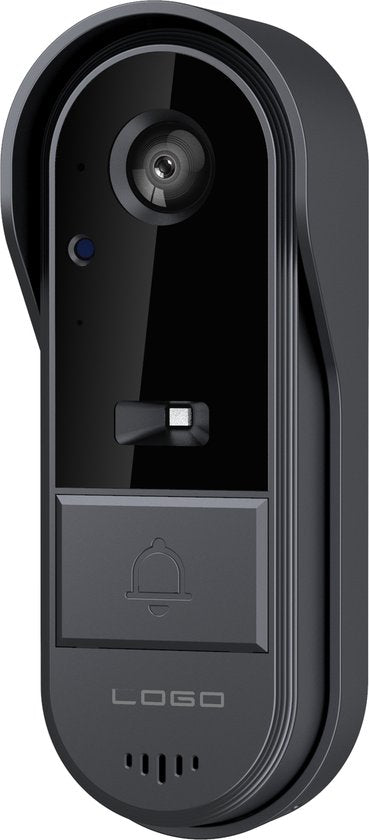 Fuegobird M15S - Draadloze Deurbelsets met 32GB Micro-SD - Slimme Video Doorbell - met 4.3 inch display - IP65 waterdicht - HD-camera met 170° groothoek en nachtzicht - Zwart
