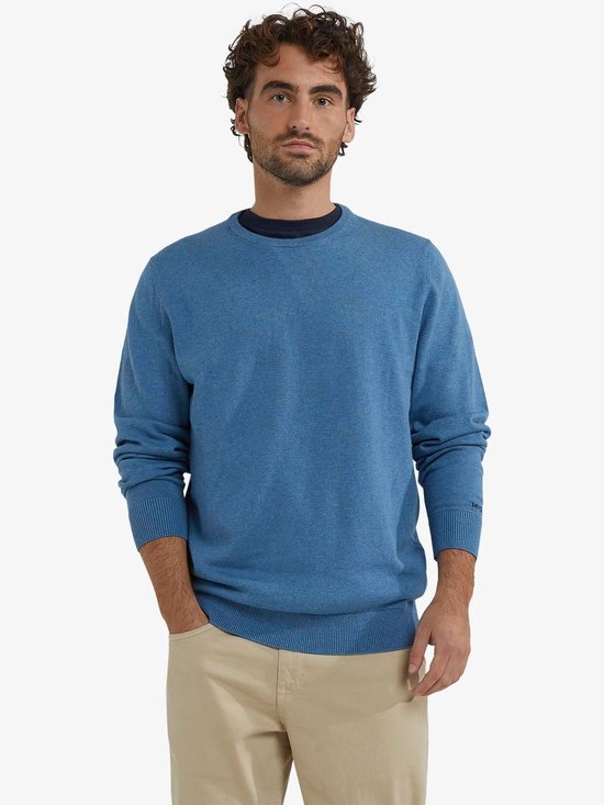 McGregor Trui Merino Blend Lichtblauw - Maat M - Heren - Pullovers