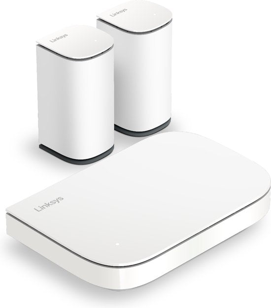 Linksys Velop Micro Mesh 6 - Router - WiFi 6 - Dual-band - Mesh WiFi - 3000 Mbps - 3-pack - Wit