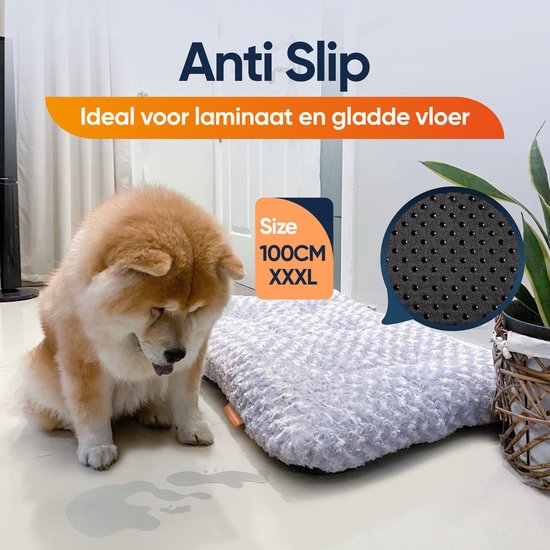 Hondenkussen 90 x 60 cm - XL Benchkussen - Bruin Hondenbed - Kattenkussen - Kattenbed - Kattenmat - Hondenmat - Luxe Dog Bed