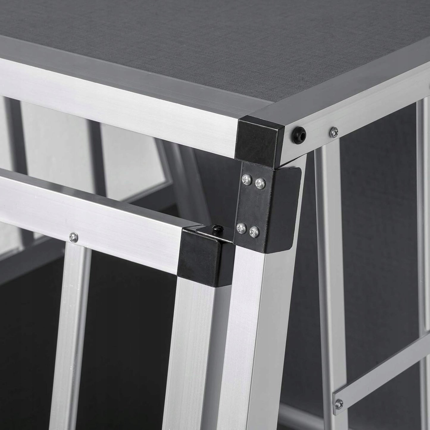 Eugad Aluminium Hondentransportbox XL - Zilver - 85 x 65 x 71 cm