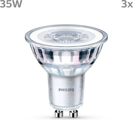 Philips LED Spot - 35 W - GU10 - Warmwit licht - 3 stuks