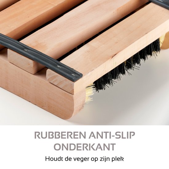 Voetenveger met Borstels - voor Laarzen en Schoenen - Hout - Anti-Slip