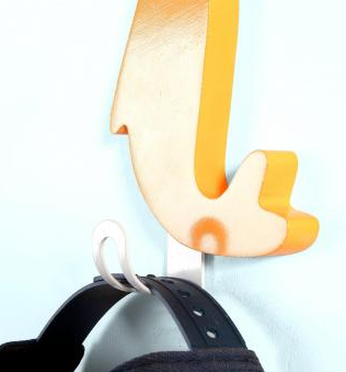 SoBuy FHK04 Wandkapstok met Kledinghaken - Dolphin Design - 5-delig