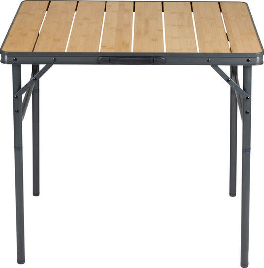 Campe Active - Campingtafel inklapbaar - In Hoogte Verstelbaar- 75 x 55 x 31 - 71 cm - Bamboe en Aluminium - Bruin