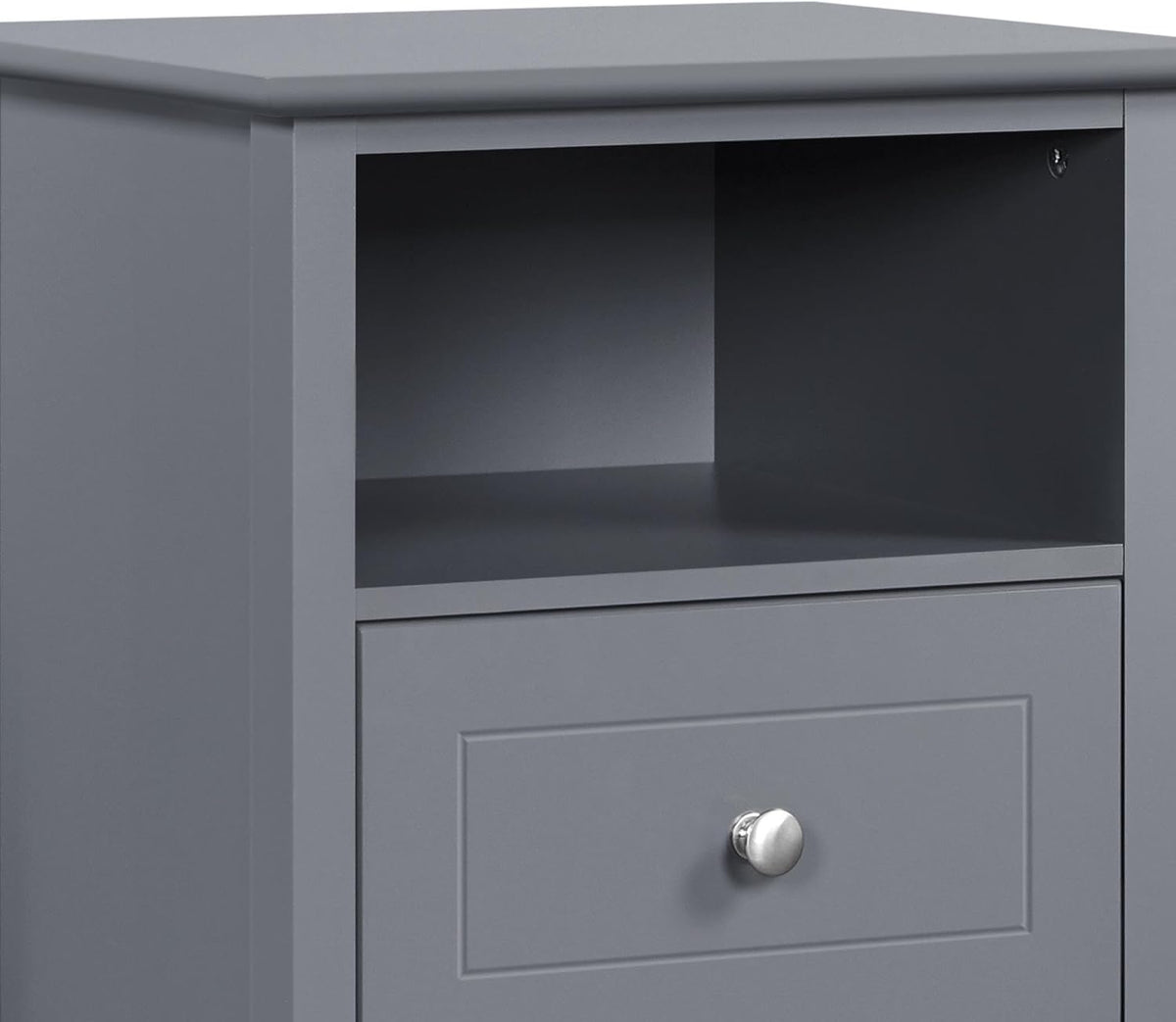 Yaheetech Nachtkastje 40 x 35 x 60 cm - Zwart - 2 Lades - MDF - 3-Laags