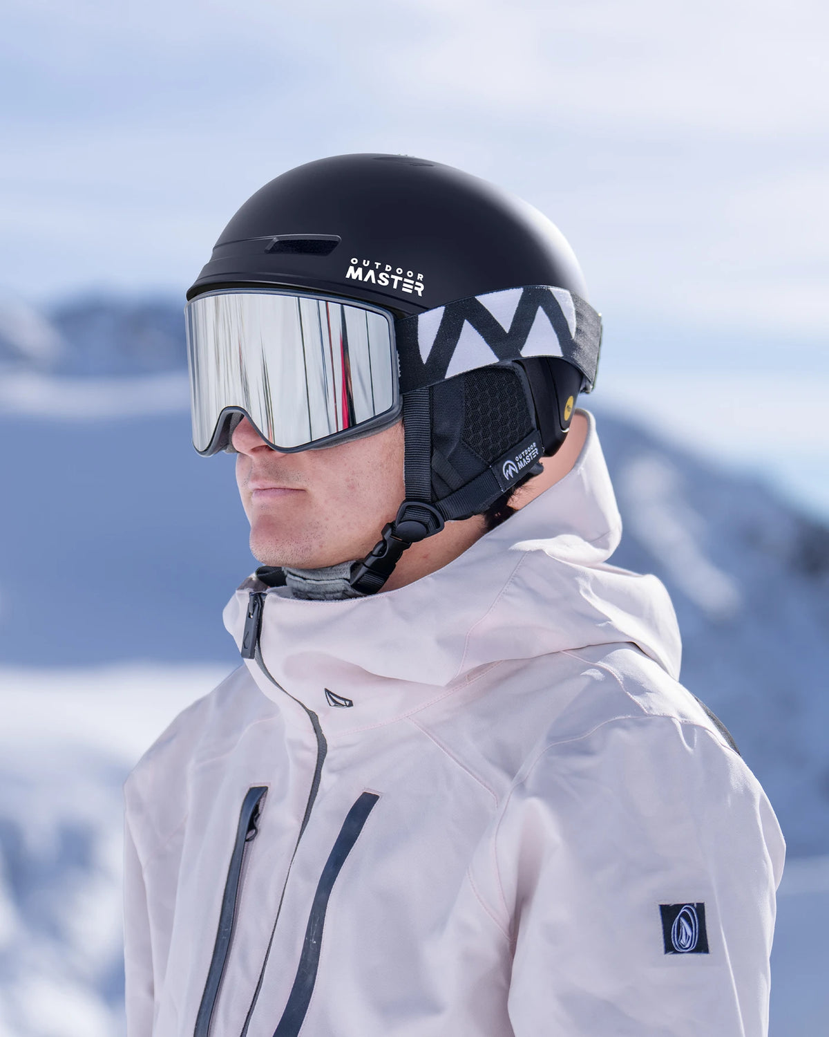 OutdoorMaster Diamond II MIPS Skihelm – Zwart – Maat S (51–54 cm) – Verstelbaar & Ventilerend