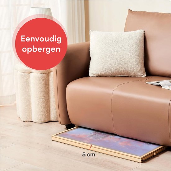 Diydash - Puzzelbord & Puzzeltafel - 1000 Stukjes - 83 x 64 cm - Met 4 Sorteerlades & Opbergsysteem - Puzzelplank - Hout - Bruin
